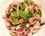 Hình bước làm 6 của món Hủ Tiếu Xào Mực Ống & Cải Ngọt