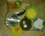 Foto langkah ke 1 dari resep Berkedel Bola Bola Tahu Jagung Manis.