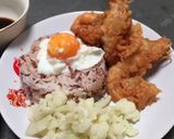 รูปขั้นตอนการทำที่ 8 ของ ข้าวหน้ากุ้งชุบแป้งทอด+ไข่ออนเซ็น(ที่สุกเกินไป)เสิร์ฟพร้อมซอสเทอริยากิ