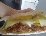 Foto del paso 18 de la receta: Pan de Pita relleno con "carne de coliflor" piña dulce y queso!!! 🍘🍍🧀🍘