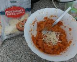 Foto del paso 2 de la receta: Paninis con base de calabaza y zanahoria, con carne y champiñón