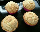 A picture of step 12 of Easy Egg-Free Melon Pan Muffins with Pancake Mix.