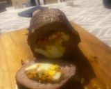 Foto del paso 5 de la receta: Colita de cuadril rellena con papas al horno