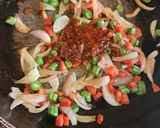 A picture of step 4 of Schezwan Fried Rice.