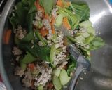 รูปขั้นตอนการทำที่ 4 ของ ข้าวผัดกุ้งหมูสับ