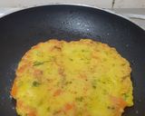 A picture of step 2 of Proso Millet Chilla.