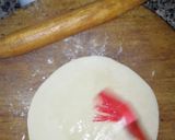 A picture of step 2 of Madakku pathiri(folded roti).