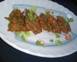 A picture of step 5 of Mix Pakoray.