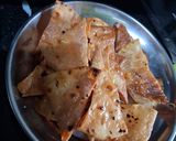 A picture of step 7 of Tortilla papdi chaat.