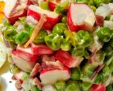 Foto del paso 2 de la receta: CEVICHE De Guisantes con Jamón Serrano🥩 y Palitos de Surimi...!