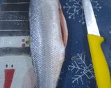 Une image de l'étape 1 de Filet de loup de mer au four.