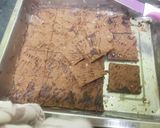 A picture of step 8 of Date,chocolate and honey slices.