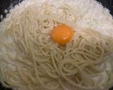รูปขั้นตอนการทำที่ 5 ของ สปาเก็ตตี้คาโบนาร่า スパゲッティカルボナーラ