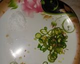A picture of step 5 of Fry kaleji.
