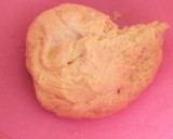 A picture of step 4 of NAAN bread with souce and pepper soup.