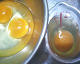 A picture of step 1 of Tamagoyaki (Sushi-Style Sweet Omelet).