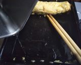 A picture of step 8 of Tamagoyaki (Sushi-Style Sweet Omelet).