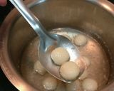 A picture of step 11 of Kesariya Angoori Rasmalai.