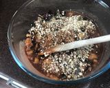 A picture of step 4 of Banana and Nutella oat bites.