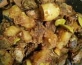 Foto langkah ke 5 dari resep Kentang Ati Ampela Bumbu Kari.