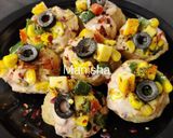 A picture of step 6 of Panipuri Pizza.