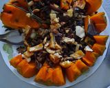 Hình bước làm 7 của món Bí đỏ nướng nấm chay