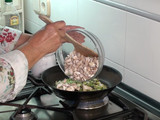 Crepes de espinacas y champiñones