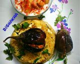 A picture of step 5 of Brinjal Stuffed Biryani.