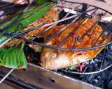 A picture of step 4 of Grilled Black Pomfret.