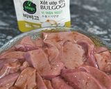 Hình bước làm 1 của món Gan lợn ướp sốt bulgogi nướng
