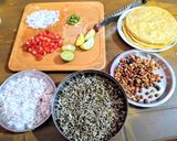 A picture of step 1 of Sprouts masala.