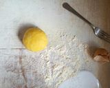 A picture of step 2 of Yellow hand made pasta.