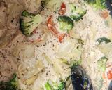 A picture of step 4 of Artichoke Chicken Pasta.