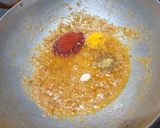 A picture of step 5 of Ragda pav.