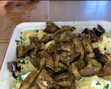 Foto del paso 8 de la receta: Ensalada de cuscús, berenjena asada, queso feta y manzana