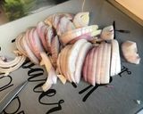 Une image de l'étape 3 de Bœuf aux oignons de roscoff sauce aux champignons.