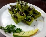 A picture of step 5 of Raw mango dokhla.