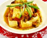 Hình bước làm 3 của món Đậu Hủ Sốt Nấm Cà Chua Chay