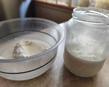 Kovászos öregtészta kenyérhez recept fázis 1 fotója