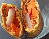 Une image de l'étape 4 de Wraps de courgettes.