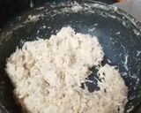 A picture of step 2 of Milk and raw coconut ladoo.