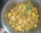 A picture of step 1 of Potato curliflower Dry Sabji.