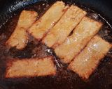 Foto del paso 3 de la receta: Langostinos Envueltos en Guanciale sobre Piña Frita (Idea para una entrada)