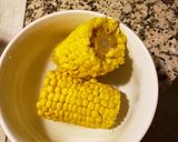 A picture of step 1 of Corn with cheese 🧀 🌽.