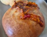 Une image de l'étape 10 de Bun's farcies au boeuf et cheddar et lardons crème fraîche cheddar.