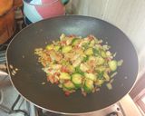 Foto del paso 1 de la receta: Zapallitos revueltos con Merluza y Jengibre!
