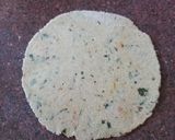 A picture of step 3 of Quinoa flour masala puri.
