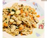 รูปขั้นตอนการทำที่ 6 ของ 🥚🥕ไข่คนผัก3สี Scrambled eggs with 3 colors of vegetables