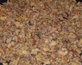 A picture of step 1 of Leftover Stuffing Dumplings.