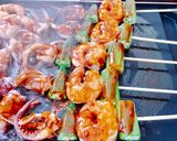 Hình bước làm 2 của món Hải sản xiên que nướng